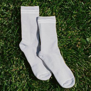COPY - Girlfriend Collective Crew Socks in Stone